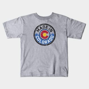 MADE IN COLORADO! SHow your support for Colorado with this vintage design Kids T-Shirt